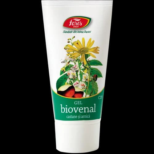 Biovenal cu castane și arnică, gel varice