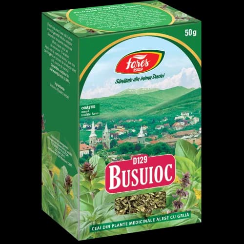 Busuioc, iarbă, ceai la pungă