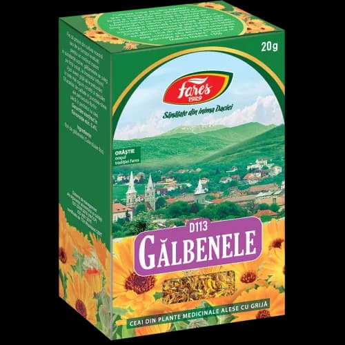 Gălbenele, flori, ceai la pungă