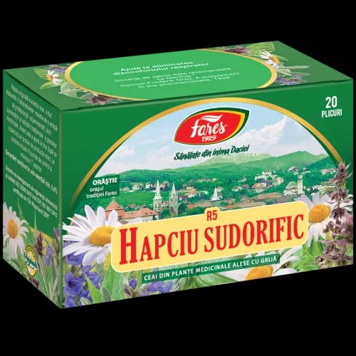Hapciu Sudorific, ceai la plic