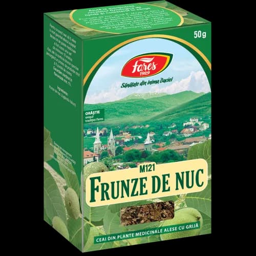 Nuc, frunze, ceai la pungă