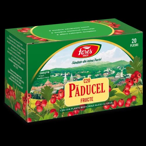 Păducel fructe, ceai la plic