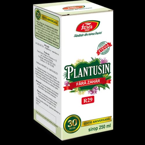 Plantusin fără zahăr, sirop de tuse, 250 ml