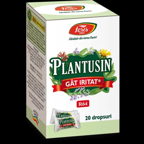 Plantusin gât iritat, 20 dropsuri
