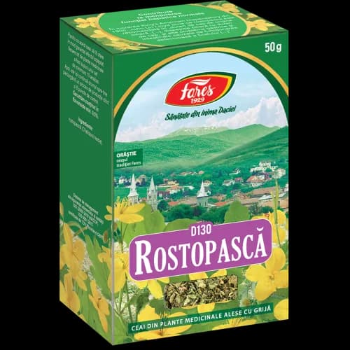 Rostopască, iarbă, ceai la pungă