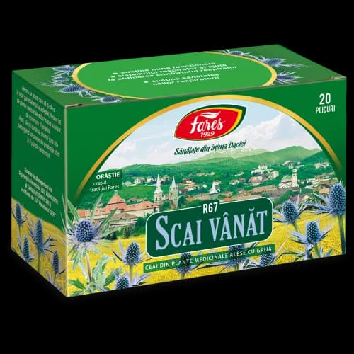 Scai vânăt, ceai la plic