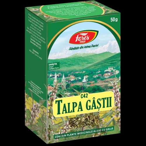 Talpa gâștii, iarbă, ceai la pungă