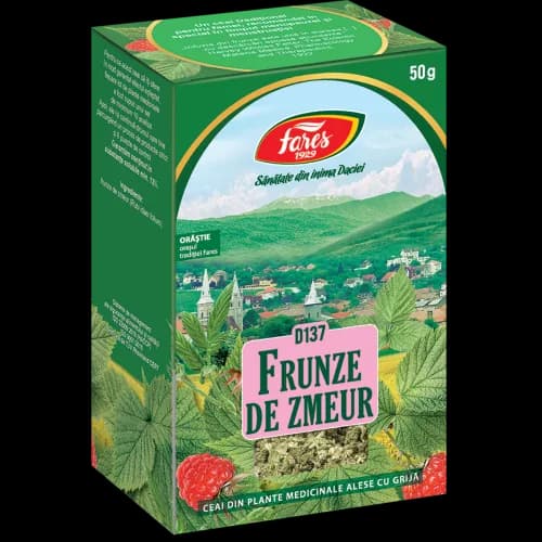 Zmeur, frunze, ceai la pungă