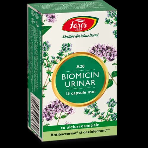 Biomicin urinar, 15 capsule moi