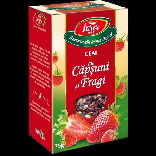 Ceai cu căpșuni și fragi, ceai la pungă