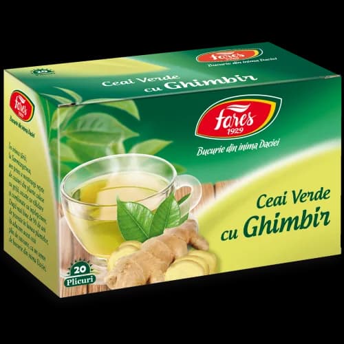 Ceai verde cu ghimbir, ceai la plic