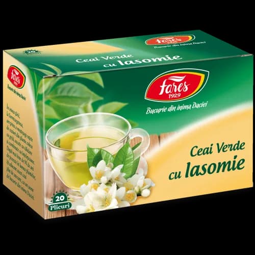 Ceai verde cu iasomie, ceai la plic