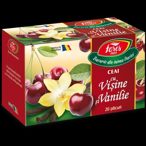 Ceai cu vișine și vanilie, la plic