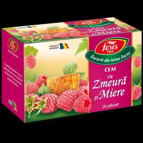 Ceai cu zmeură și miere, ceai la plic