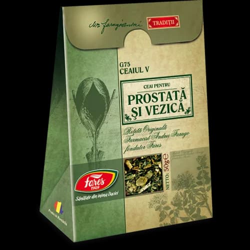 Ceaiul V – ceai pentru prostată și vezică, ceai la pungă (rețetă originală Andrei Farago)