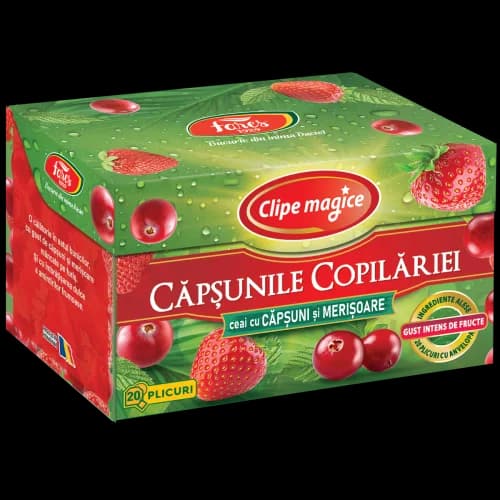 Clipe Magice - Căpșunile Copilăriei, ceai cu căpșuni și merișoare