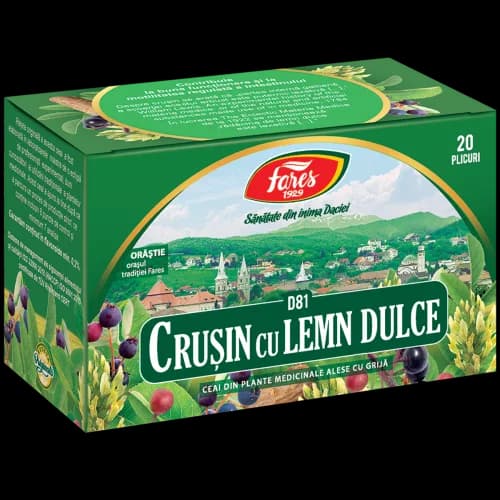 Crușin cu lemn dulce, ceai la plic