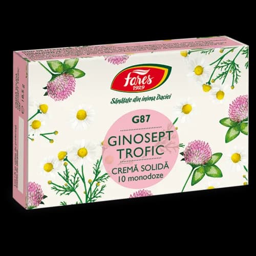 Ginosept trofic, cremă solidă 10 monodoze