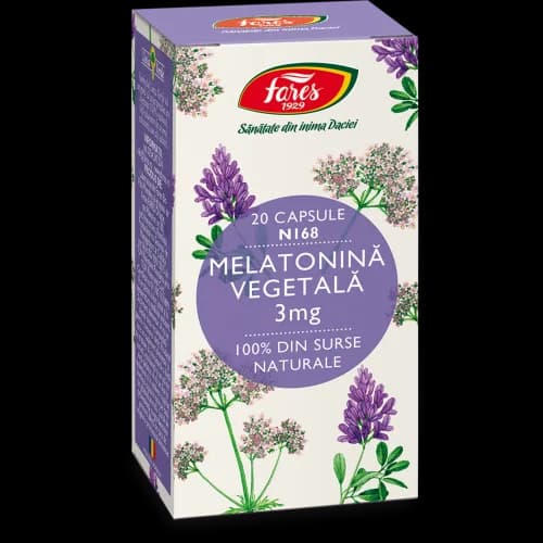 Melatonină vegetală, 20 capsule