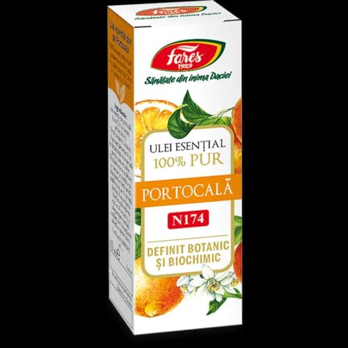 Portocală, ulei esențial 100% pur, definit botanic și biochimic