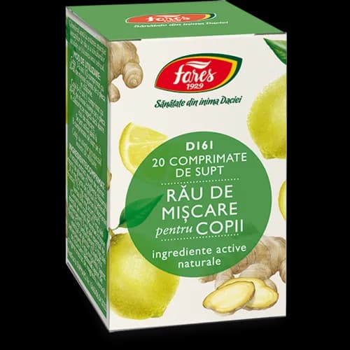 Rău de mișcare pentru copii, 20 comprimate de supt