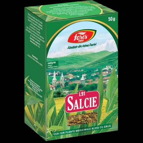 Salcie, scoarță, ceai la pungă