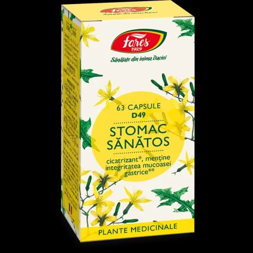 Stomac sănătos, 63 capsule