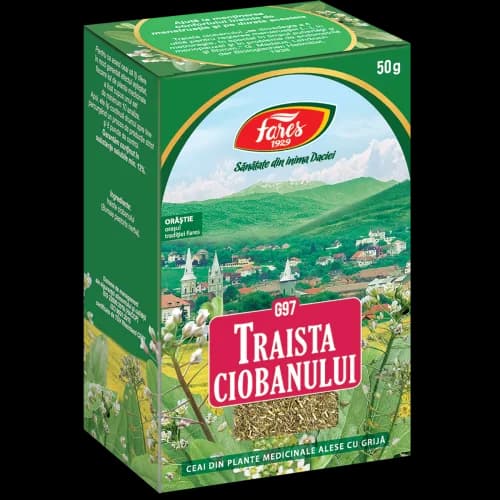 Traista ciobanului, iarbă, ceai la pungă