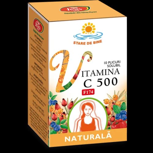 Vitamina C 500 naturală, solubil