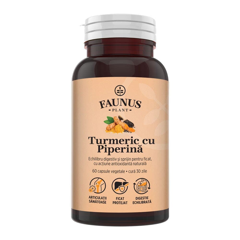 Turmeric cu Piperina - 60 capsule