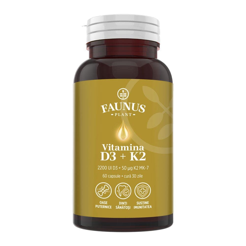 Vitamina D3 + K2 - 60 capsule